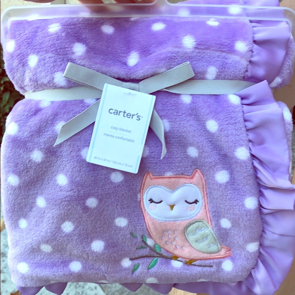 Purple Carter's Baby Blanket